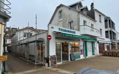 Rénovation de couverture et zinguerie à la Poissonnerie  – Pornic